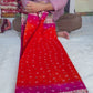 Banarasi Mirror Work Bandhej Georgette Silk Saree