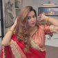 Banarasi Mirror Work Kora Silk Saree