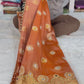 Banarasi Ghunghru and Mirror Work Tissue Silk Saree