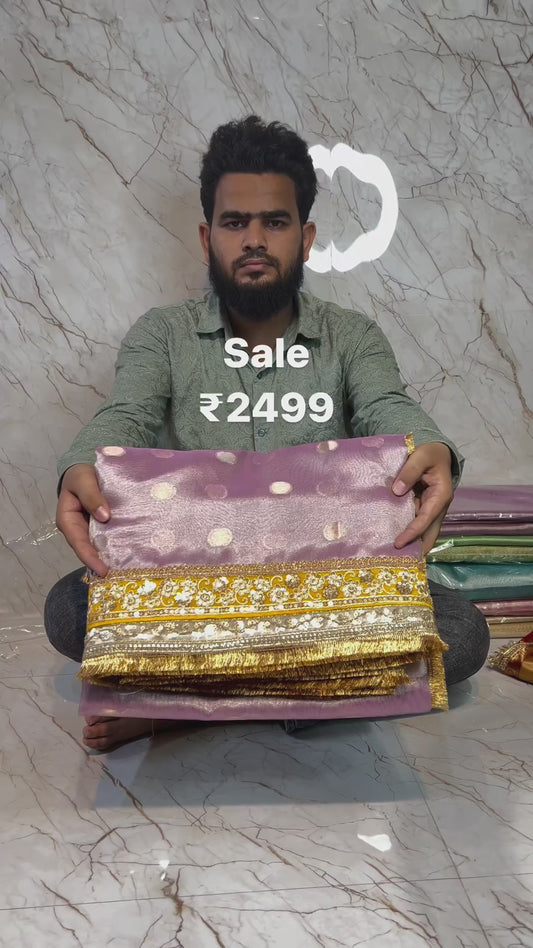 Banarasi Handloom Soft Tissue Silk Saree