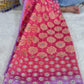 Banarasi Mirror Work Bandhej Soft Silk Saree