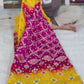 Banarasi Mirror Work Bandhej Soft Silk Saree