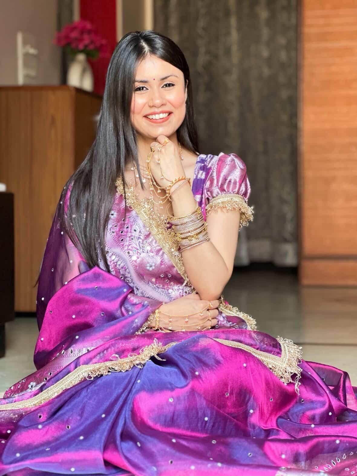 Banarasi Mirror Work Tissue Silk Saree