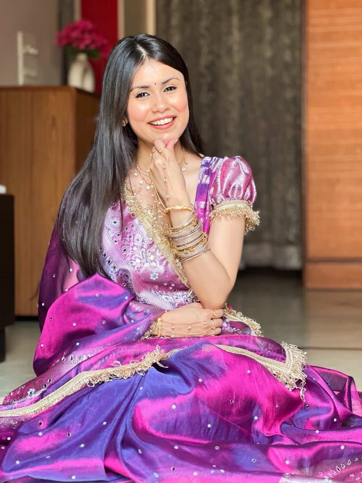 Banarasi Mirror Work Tissue Silk Saree