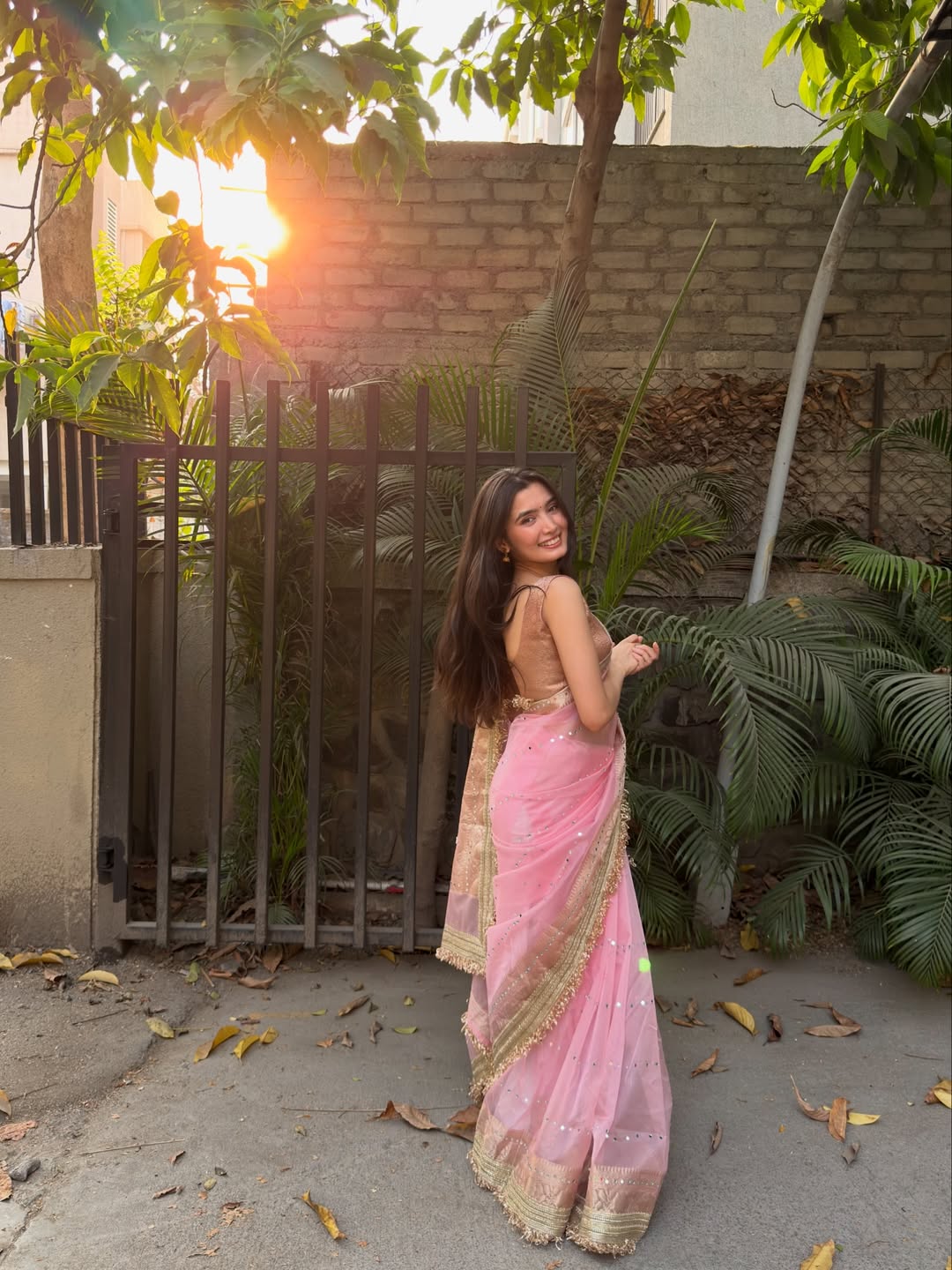 Banarasi Handloom Pearl Work Kora Silk Saree