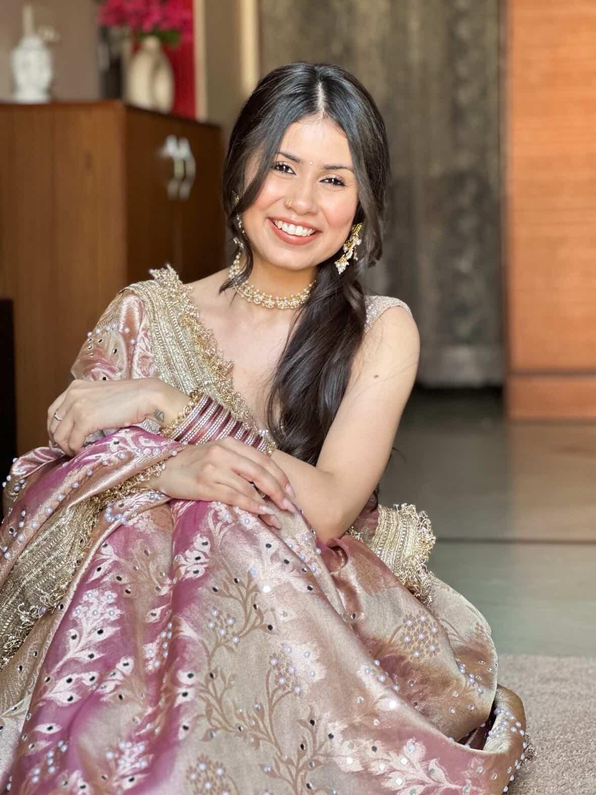 Banarasi Mirror Work Tissue Silk Saree