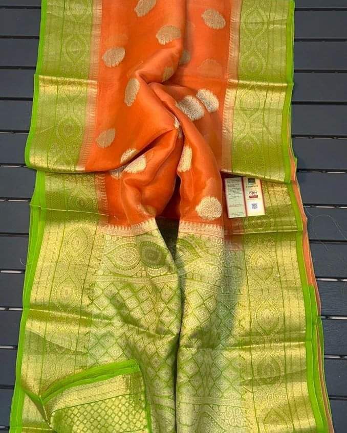 Banarasi Handloom Soft Kora Silk Saree