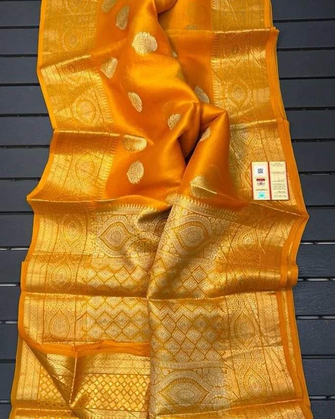 Banarasi Handloom Soft Kora Silk Saree