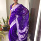 Banarasi Khaddi Georgette Pure Silk Kaduwa Weaving Silver Zari Saree
