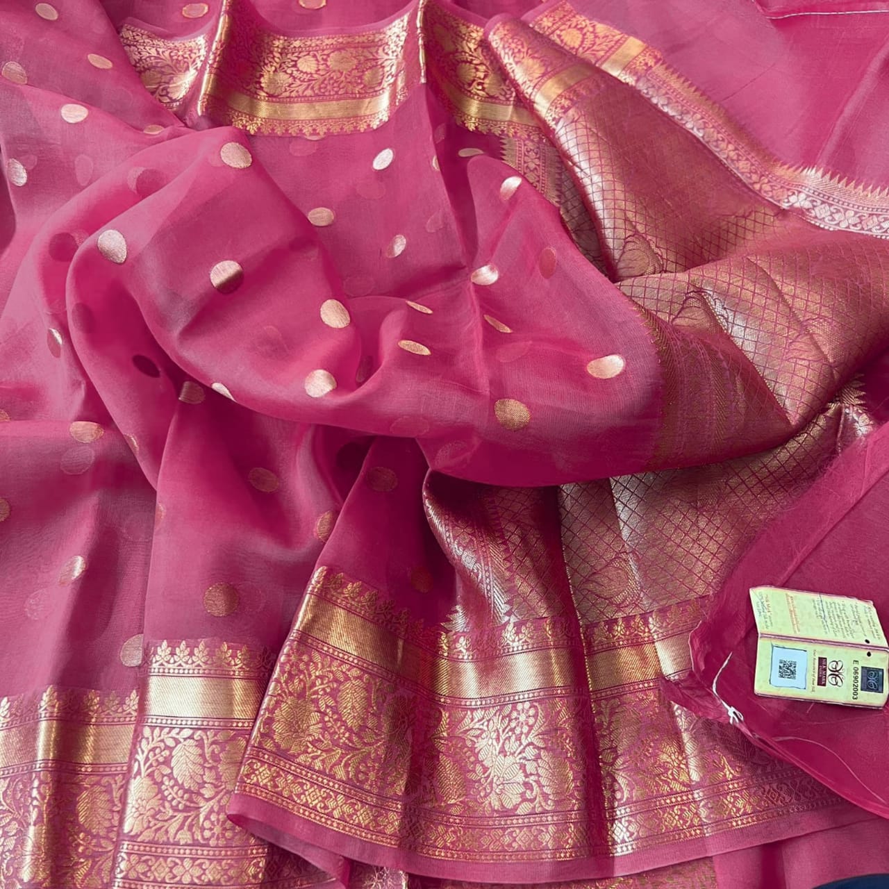 Banarasi Handloom Soft Kora Silk Saree