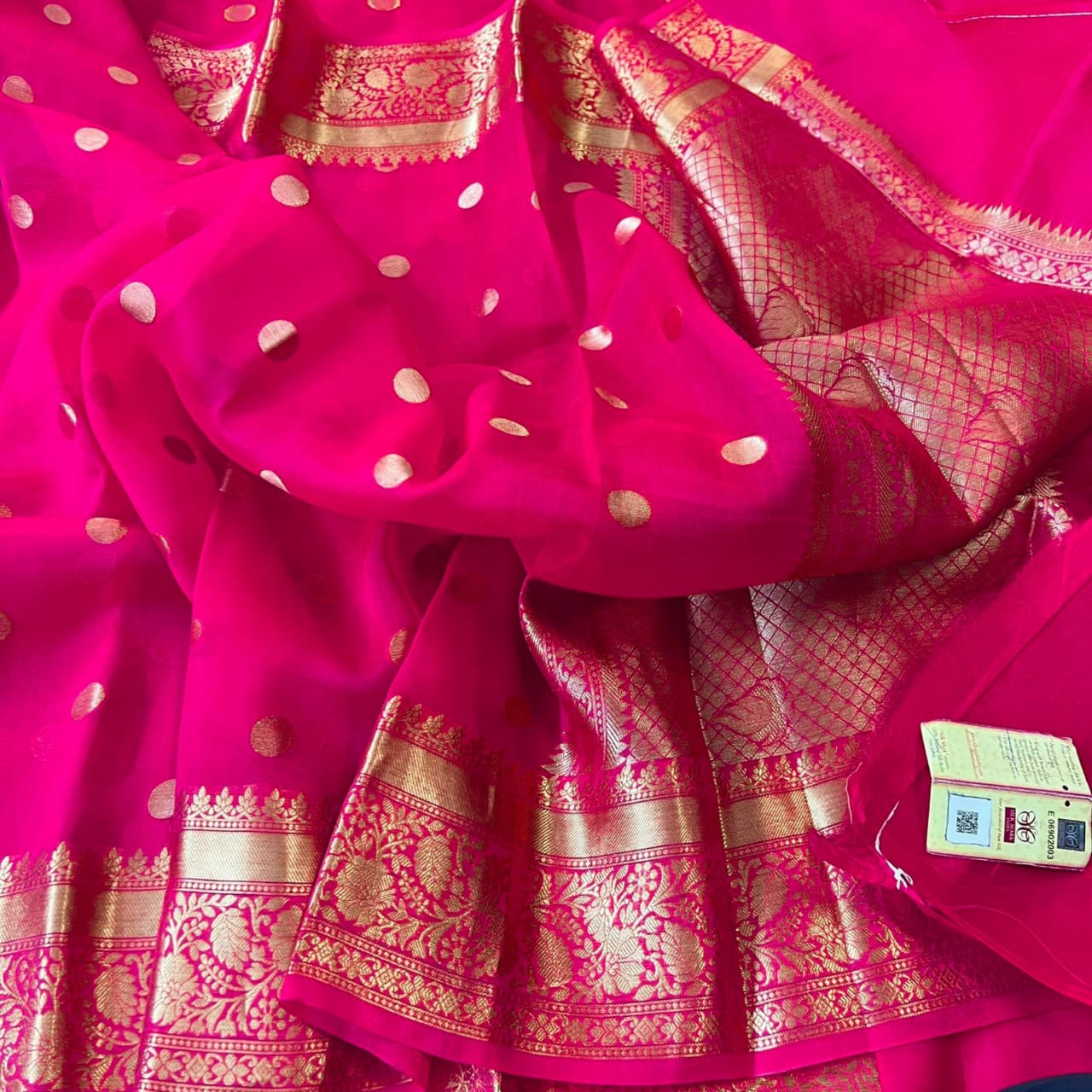 Banarasi Handloom Soft Kora Silk Saree