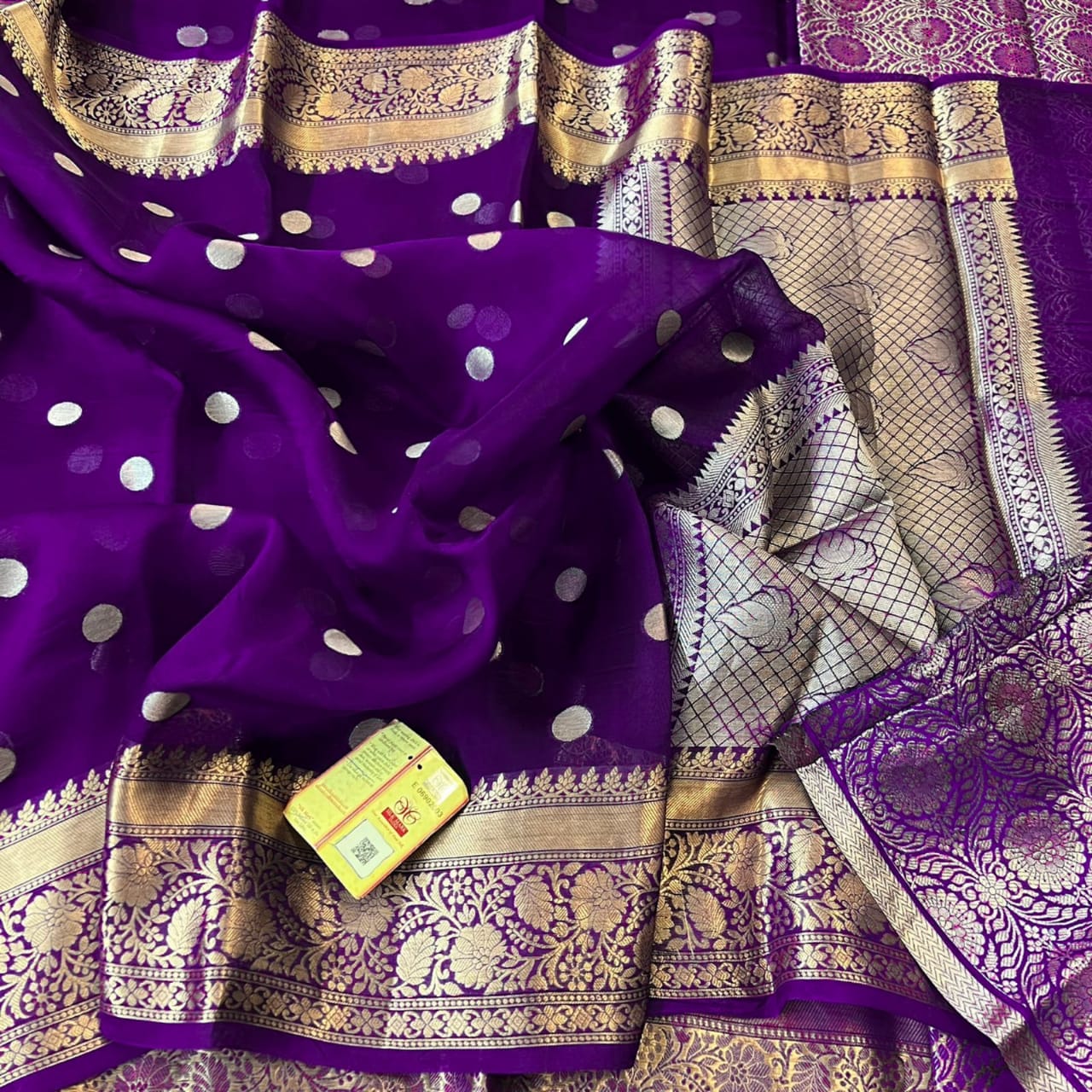 Banarasi Handloom Soft Kora Silk Saree