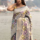 Banarasi Handloom Pure Moonga Silk Brush Dye Saree