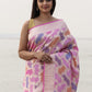 Banarasi Handloom Pure Moonga Silk Brush Dye Saree
